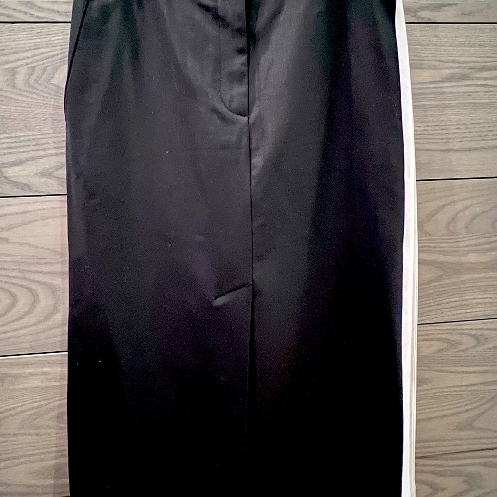 Tibi black midi-length skirt